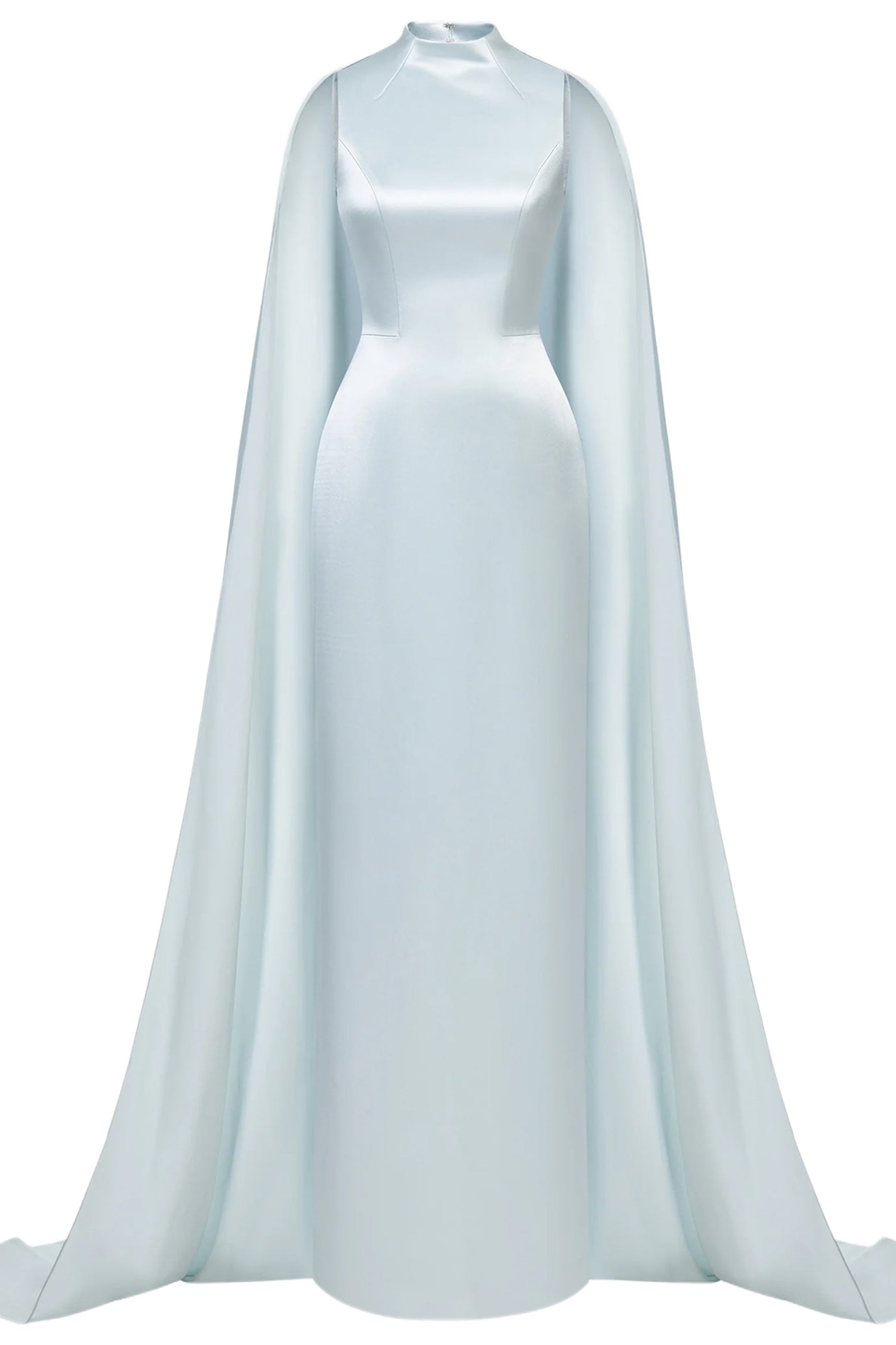 BABY BLUE CAPE DRESS