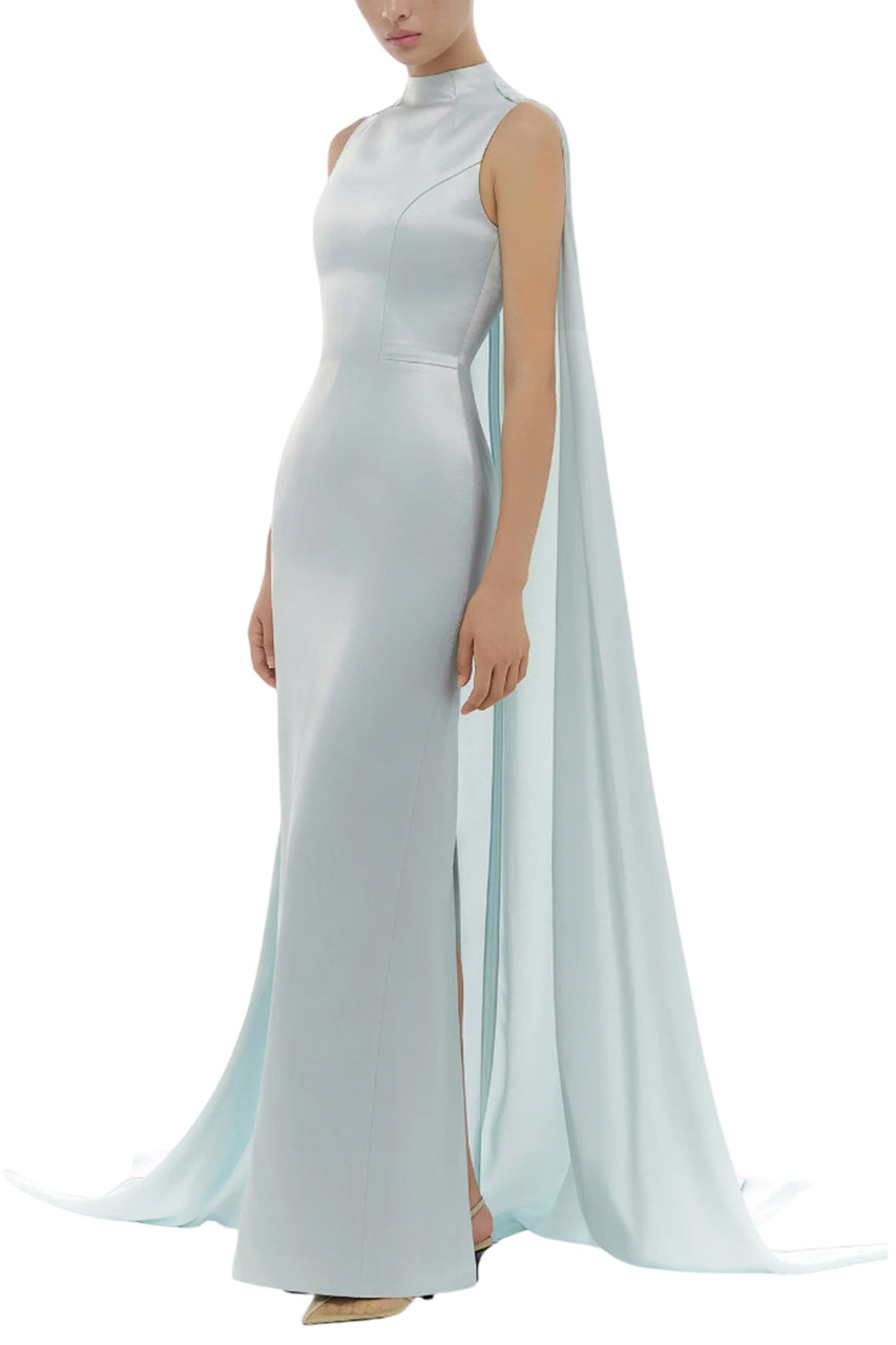 BABY BLUE CAPE DRESS