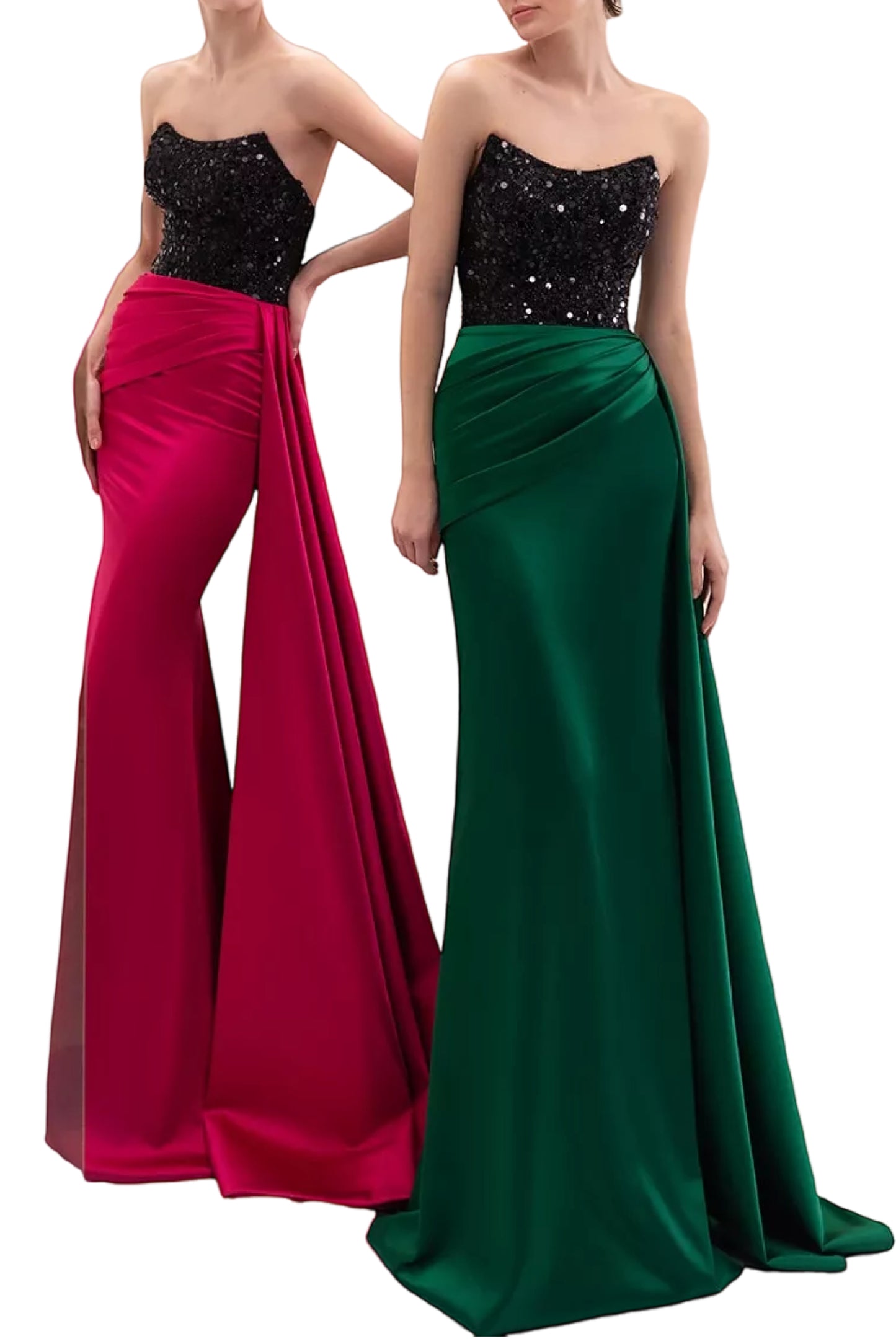 BEADED BODICE GOWN