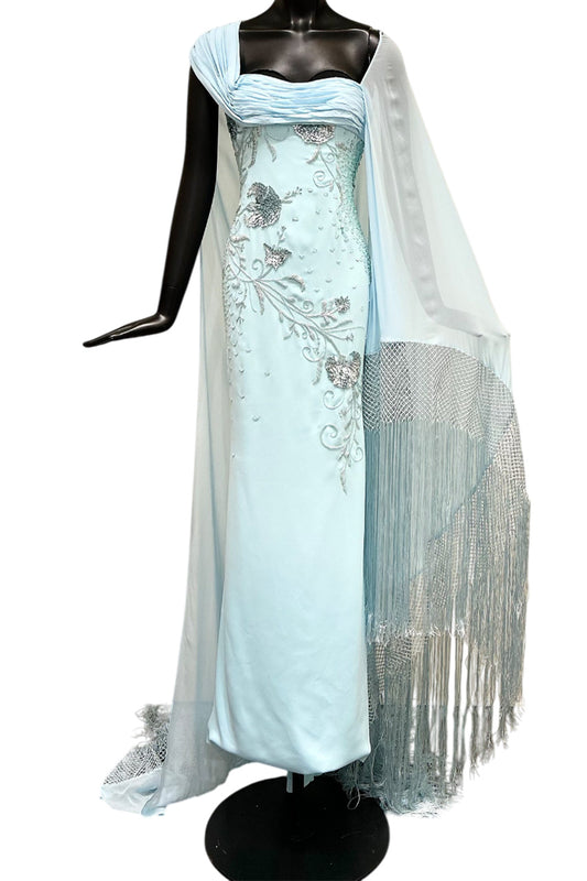 BEADED GEORGETTE DRESS