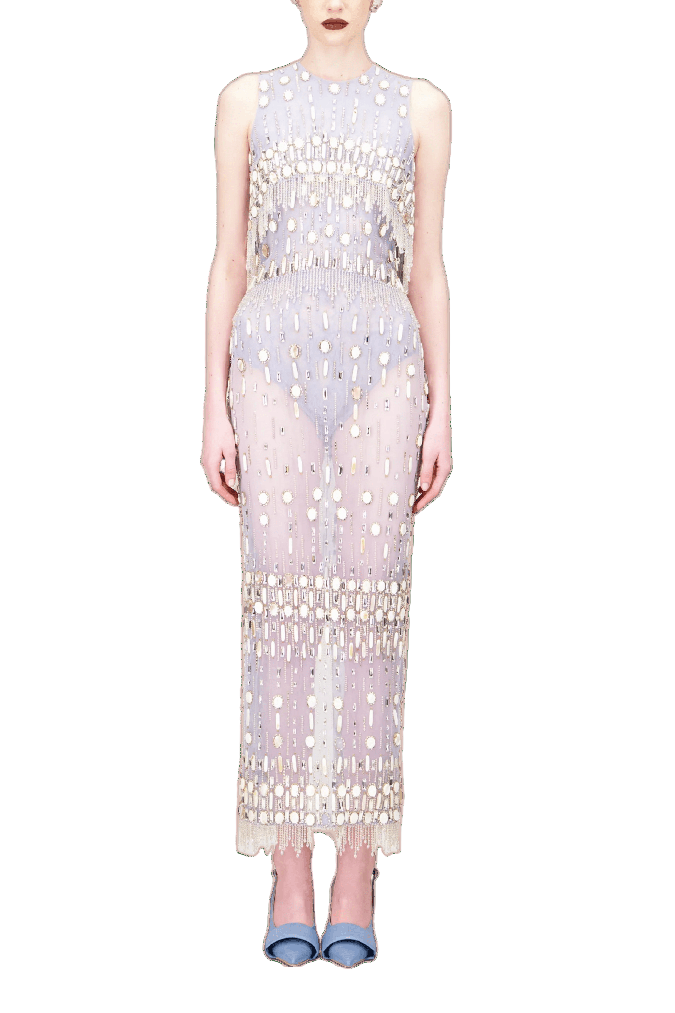 BEADED MIDI DRESS