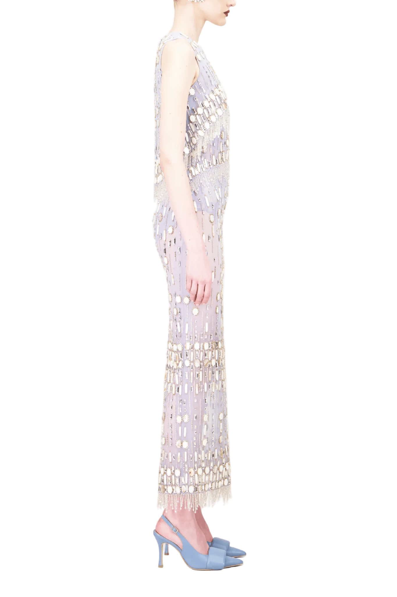 BEADED MIDI DRESS