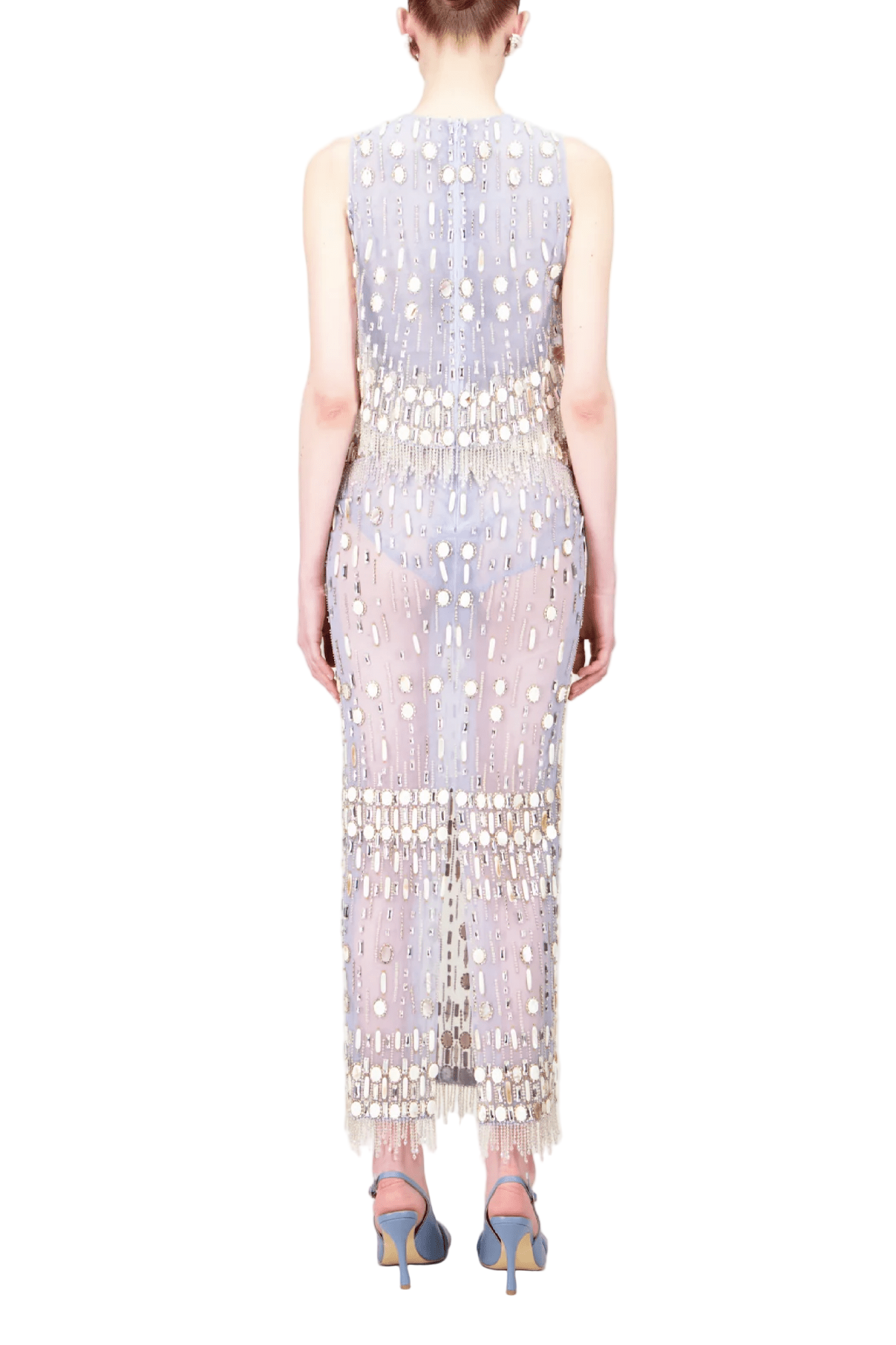 BEADED MIDI DRESS