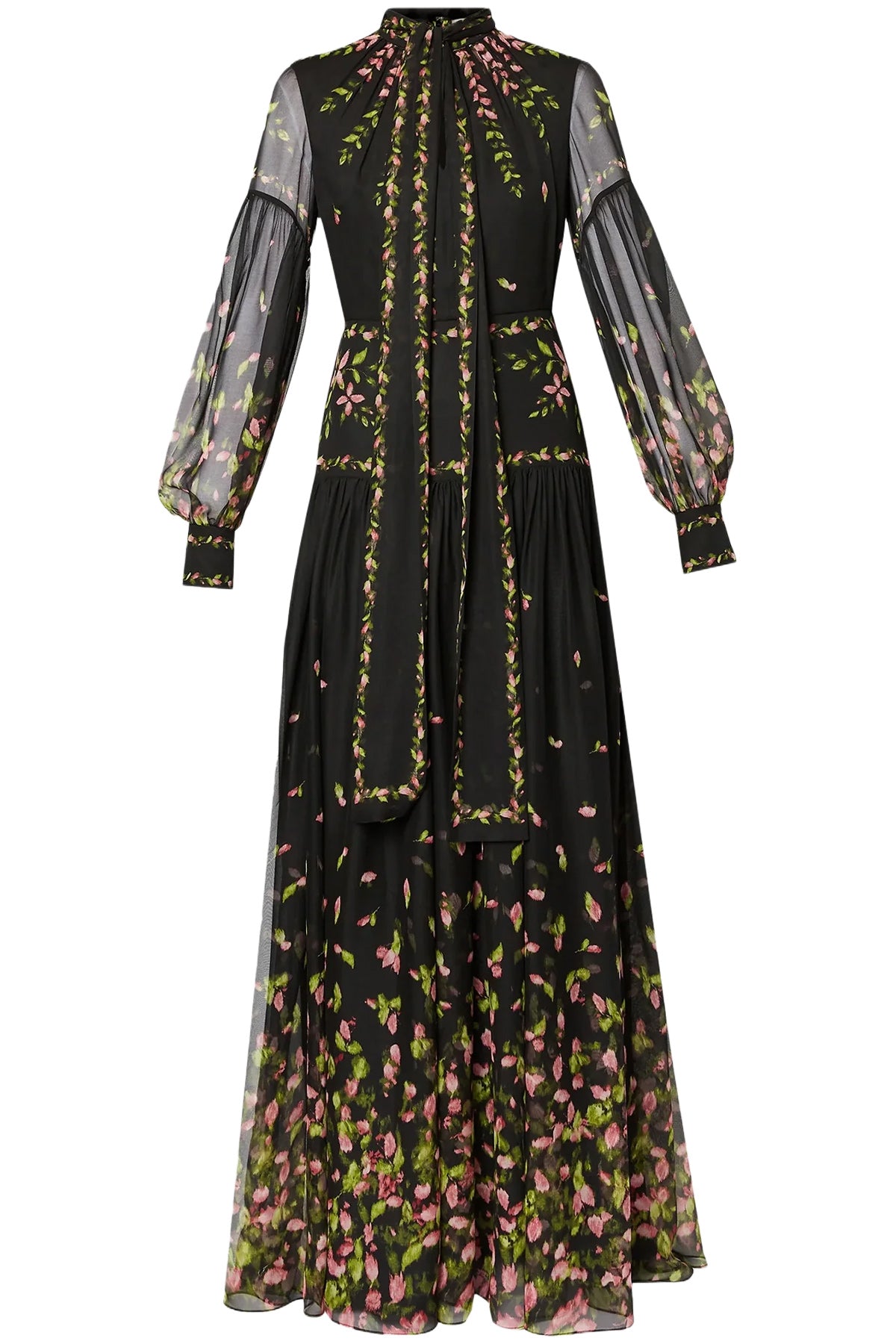 BLOUSON SLEEVE GOWN