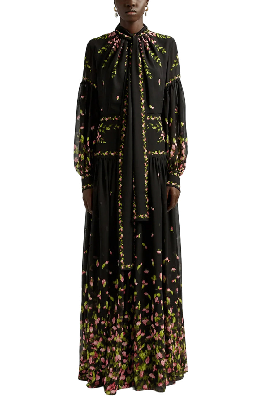 BLOUSON SLEEVE GOWN