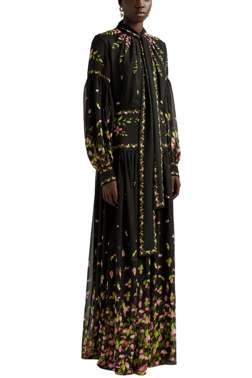 BLOUSON SLEEVE GOWN