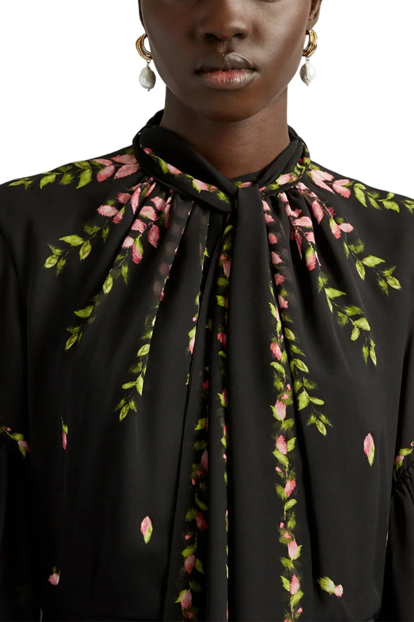 BLOUSON SLEEVE GOWN