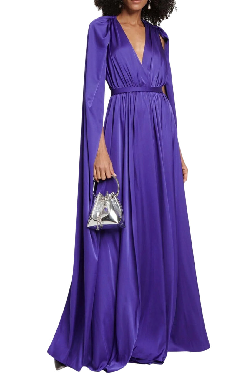 BRIDAL CHIFFON CAPE GOWN