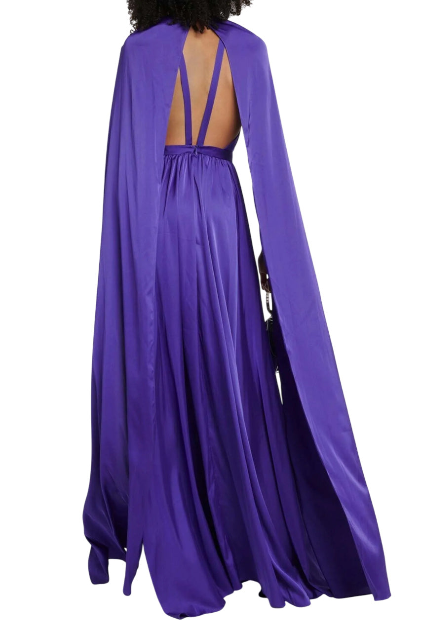BRIDAL CHIFFON CAPE GOWN