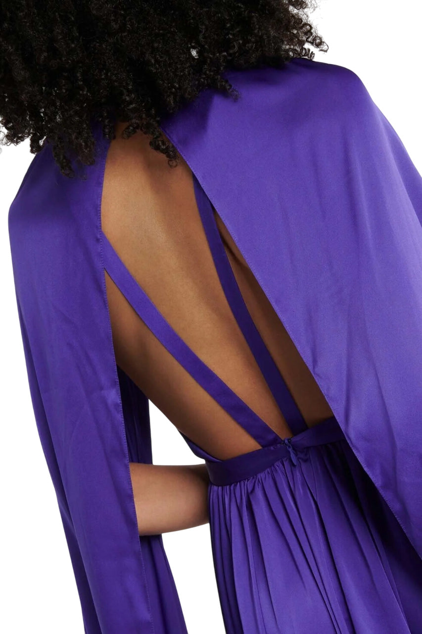 BRIDAL CHIFFON CAPE GOWN