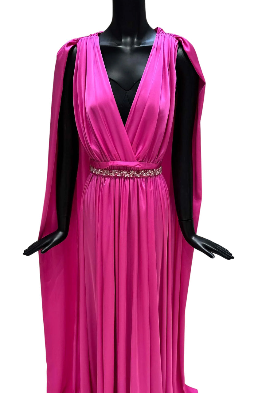 BRIDAL CHIFFON CAPE GOWN