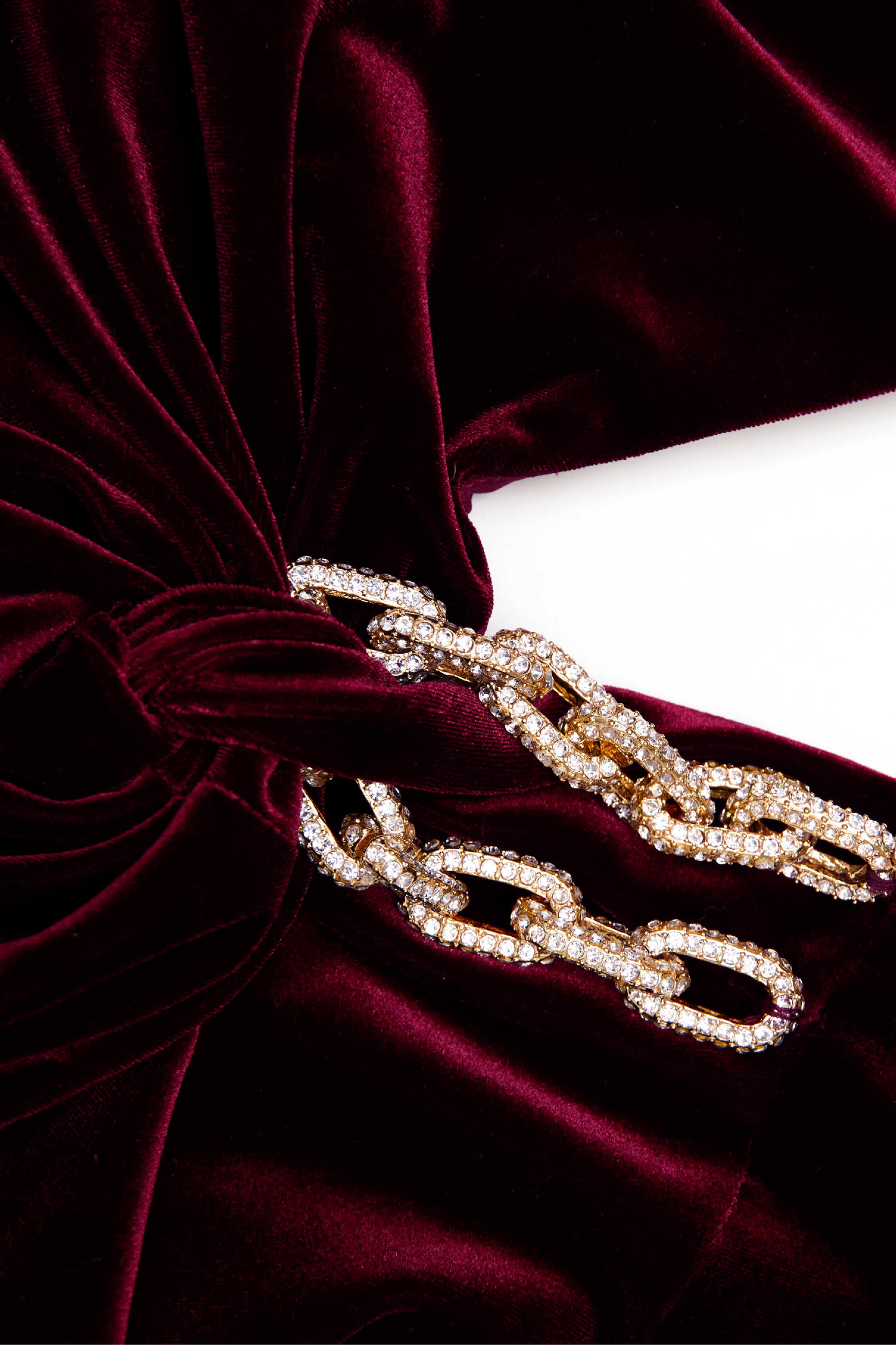 BURGUNDY VELVET BANDEAU MAXI DRESS