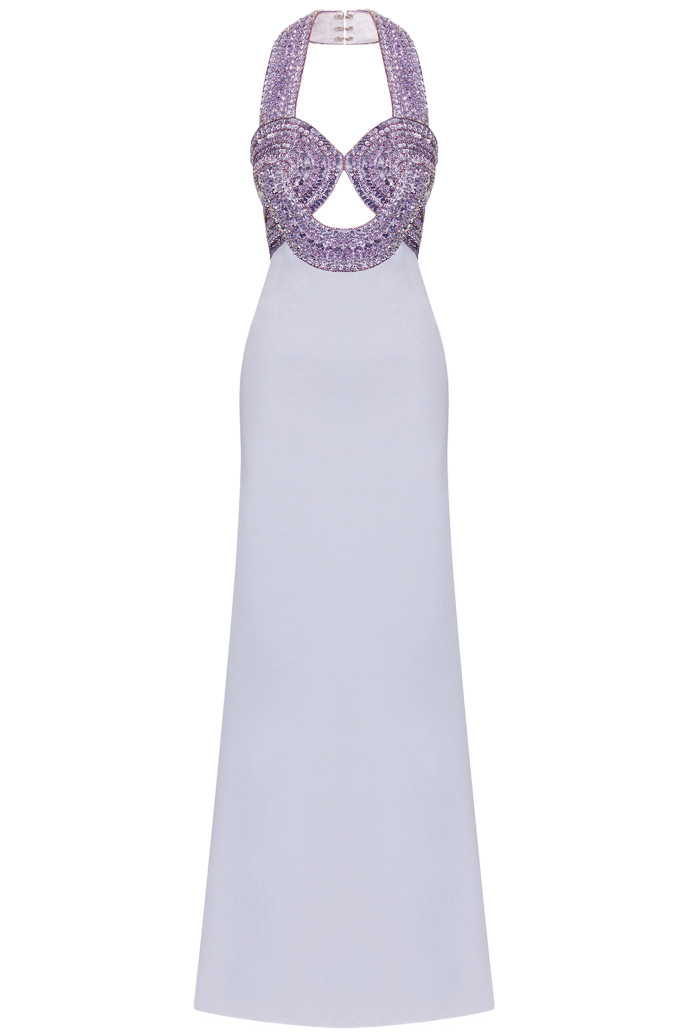 CRYSTAL EMBELLISHED BUSTIER GOWN