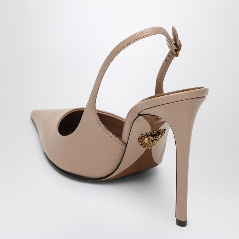 Slingback In Nude Leather