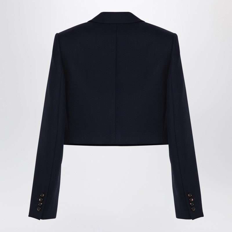 Blue Wool Short Spencer Jacket