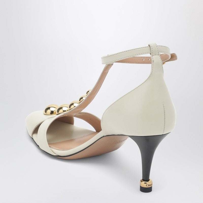 Cleia ivory heeled sandals