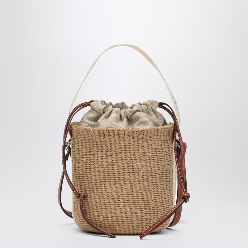 Small Woody raffia bucket bag