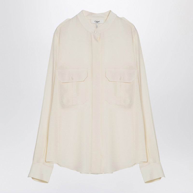 Ivory Silk Blouse
