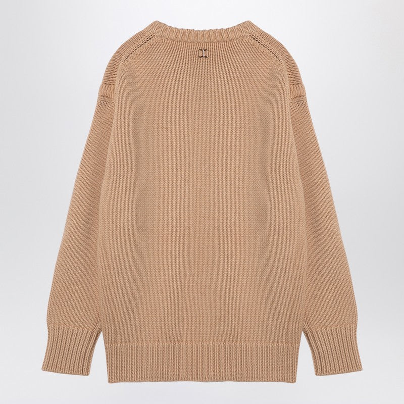 Nude Cashmere And Cotton Oversize Jumper