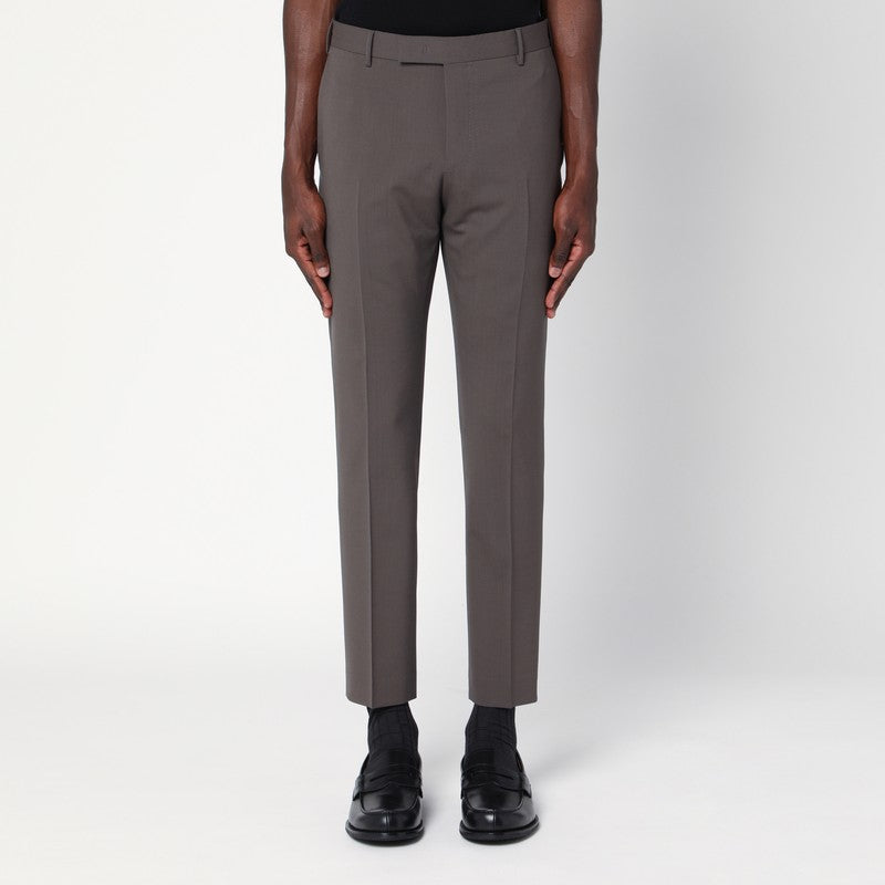 Taupe Colour Wool Trousers