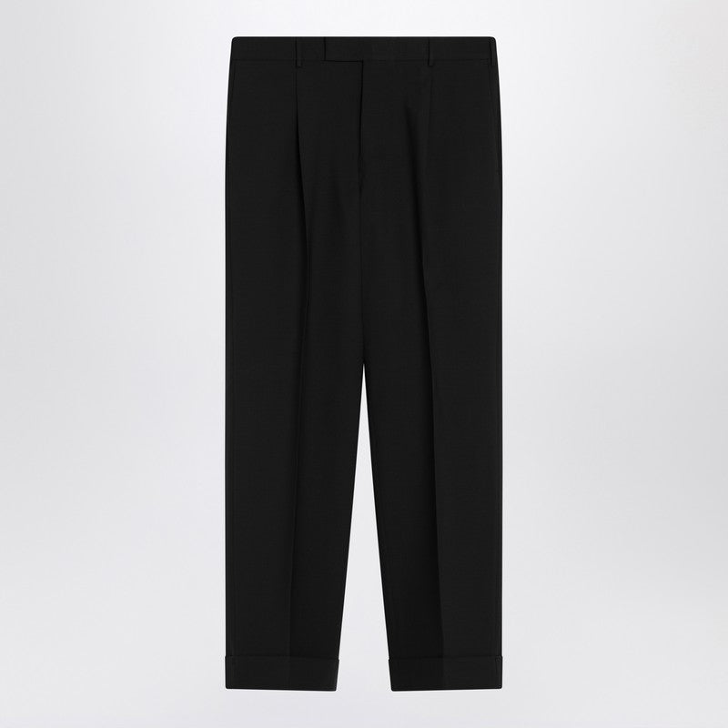Black Virgin Wool Trousers