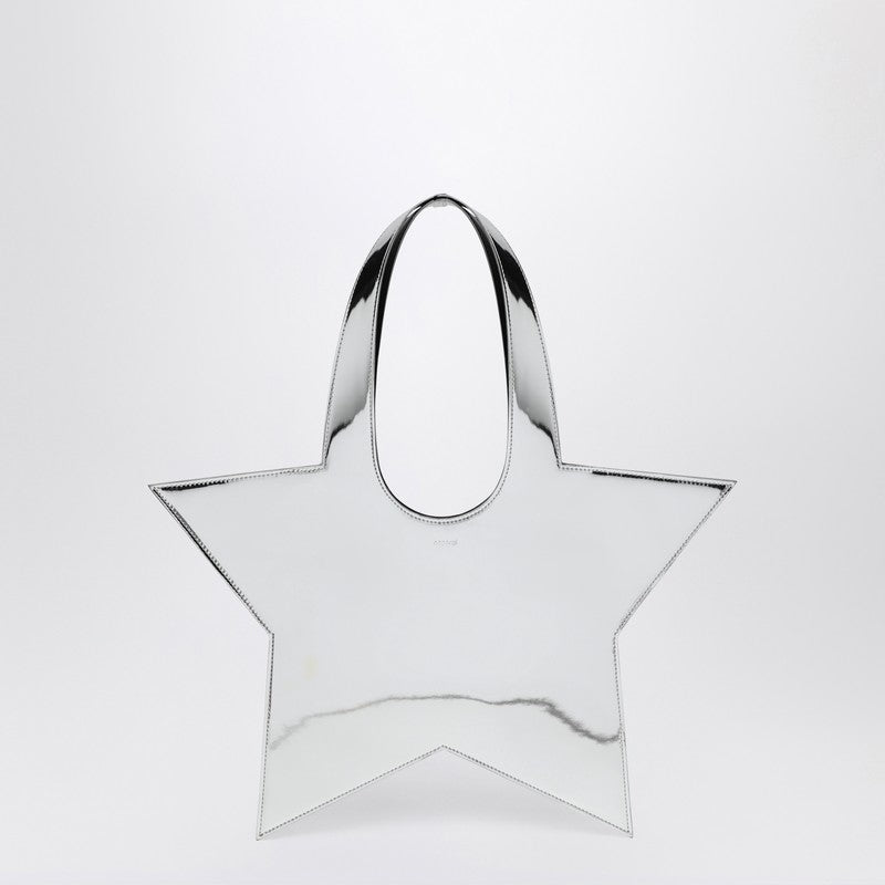 Mini Star Mirrored Silver Tote Bag