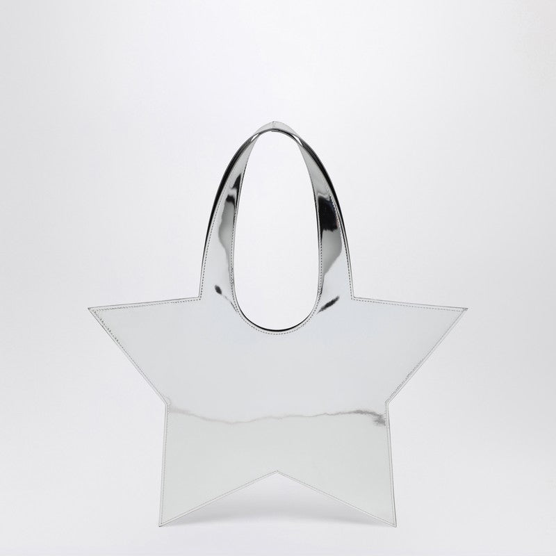 Mini Star Mirrored Silver Tote Bag