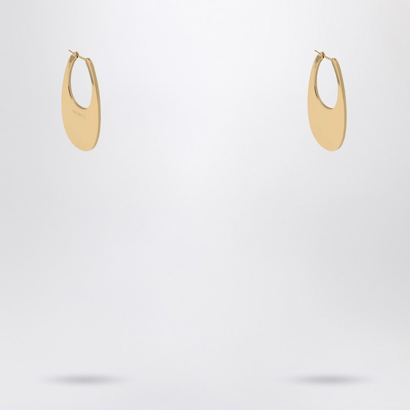 Large Golden Swipe Earrings