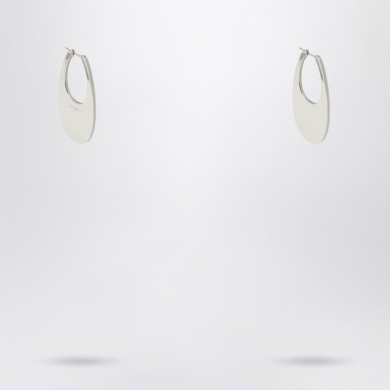 Large Silver Swipe Earrings