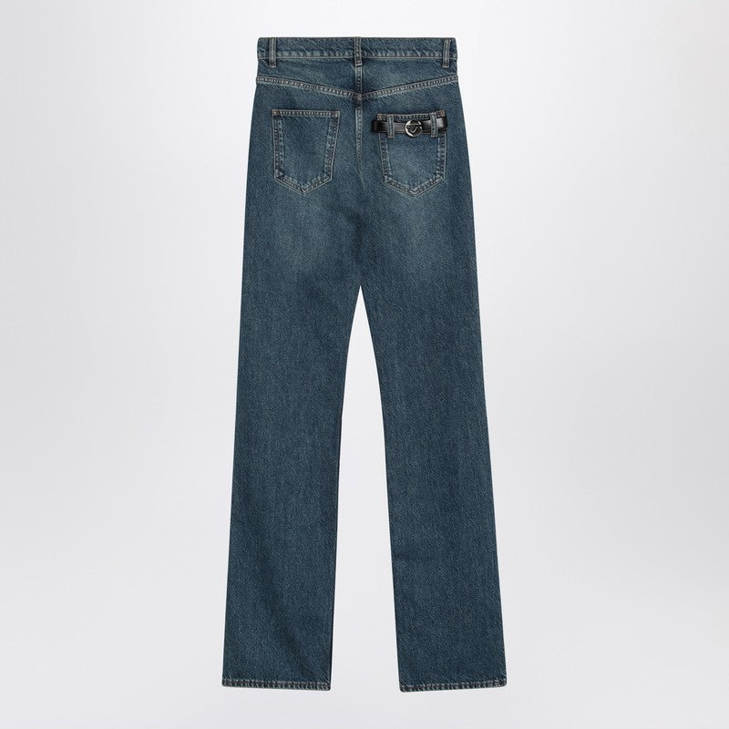 Organic Washed Blue Denim Jeans