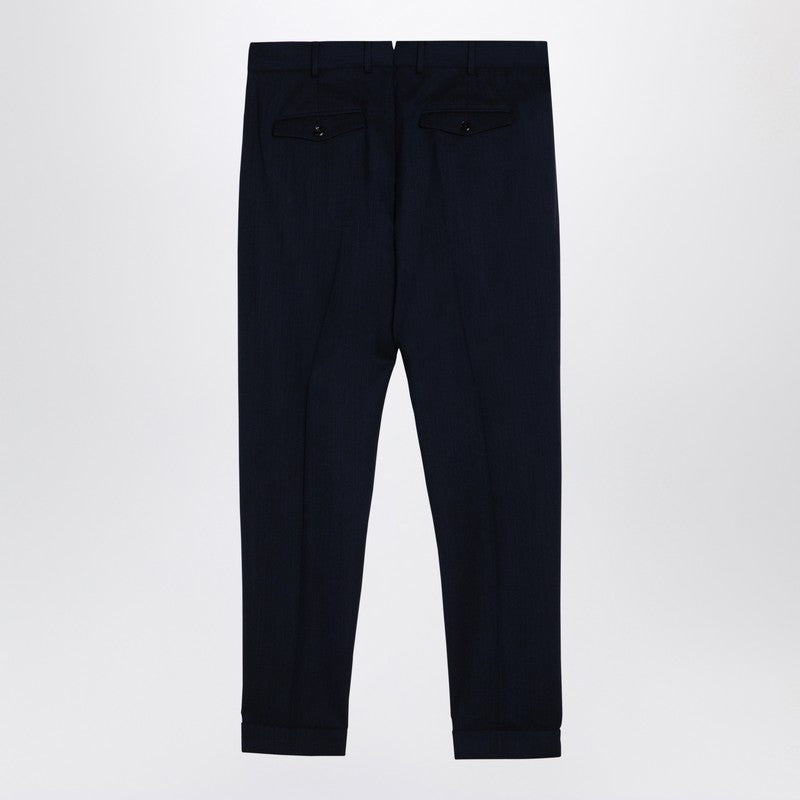 Rebel Navy Virgin Wool Trousers