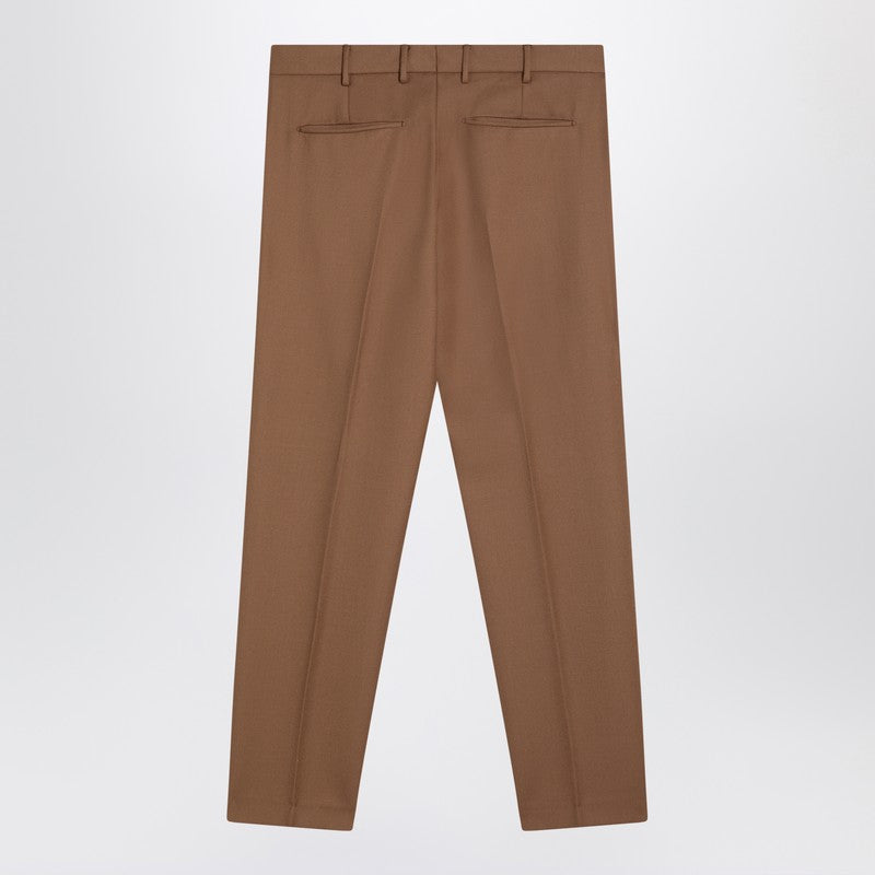 Desert-coloured Virgin Wool Trousers
