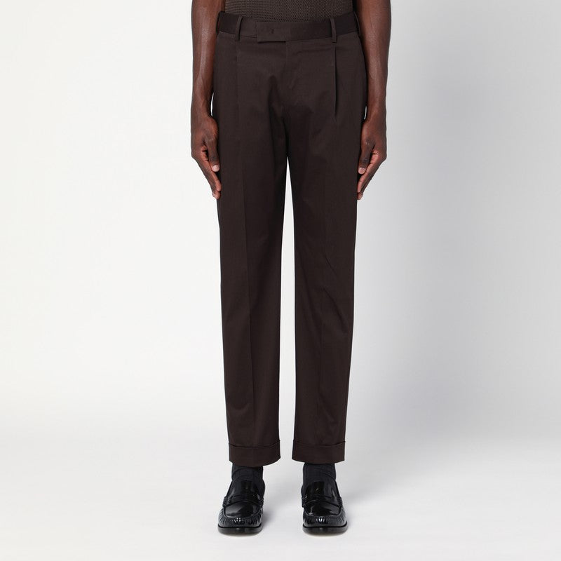 Brown Cotton Pants