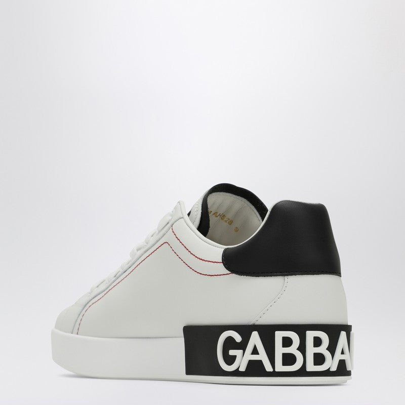 Portofino white/black leather sneaker