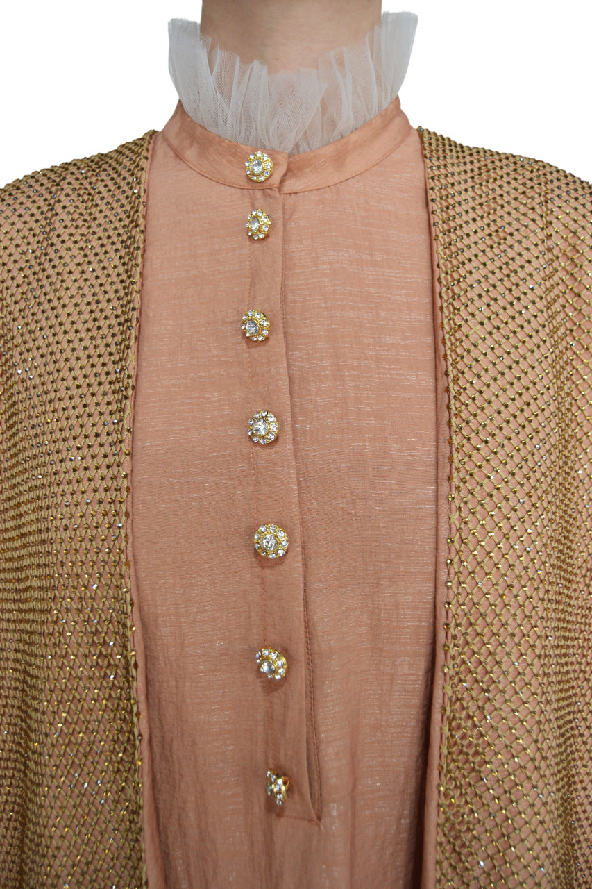 CAMEL AND CREME CAFTAN