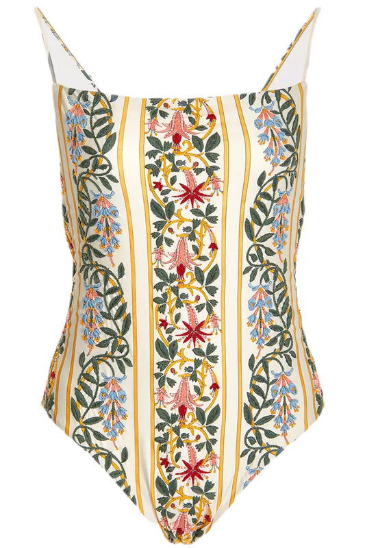 CAOBA FLORAL EMBROIDERED ONE PIECE SWIMSUIT