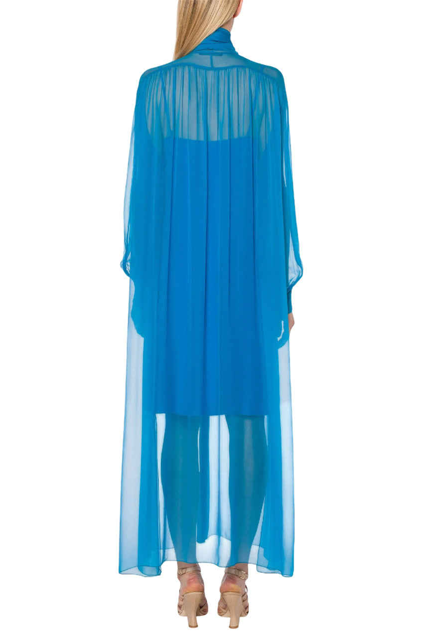 CHIFFON SHIRT DRESS