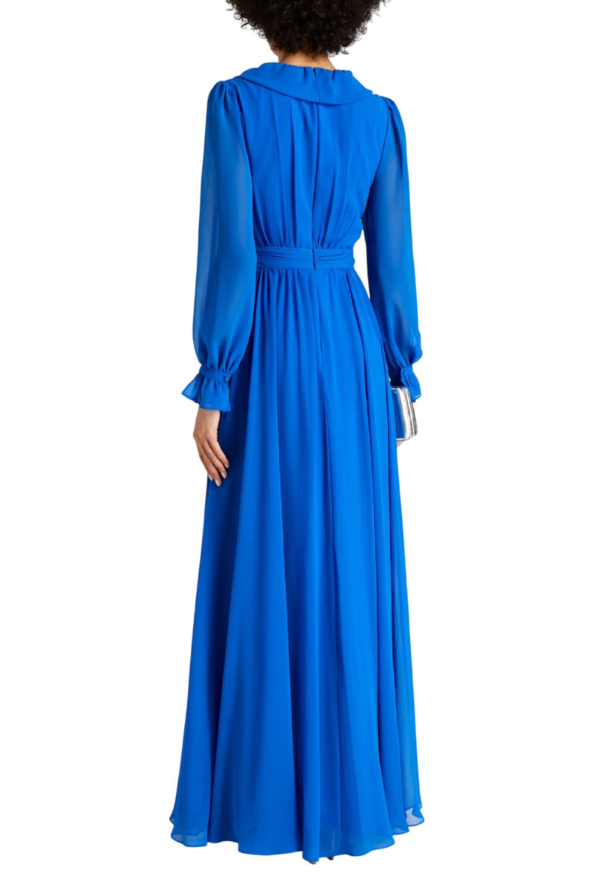CHIFFON WRAP MAXI DRESS