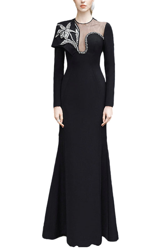 CREPE EVENING GOWN