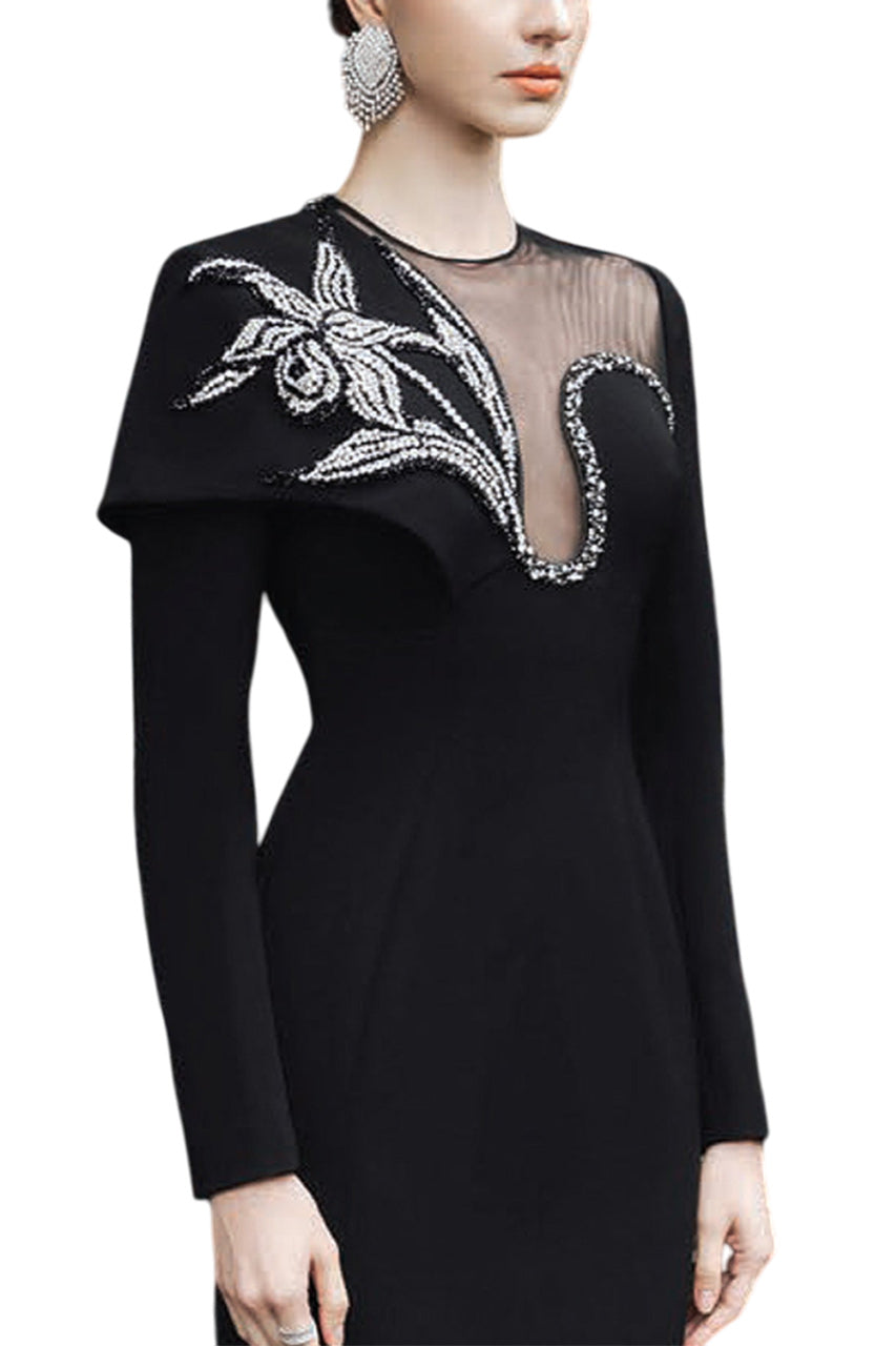 CREPE EVENING GOWN
