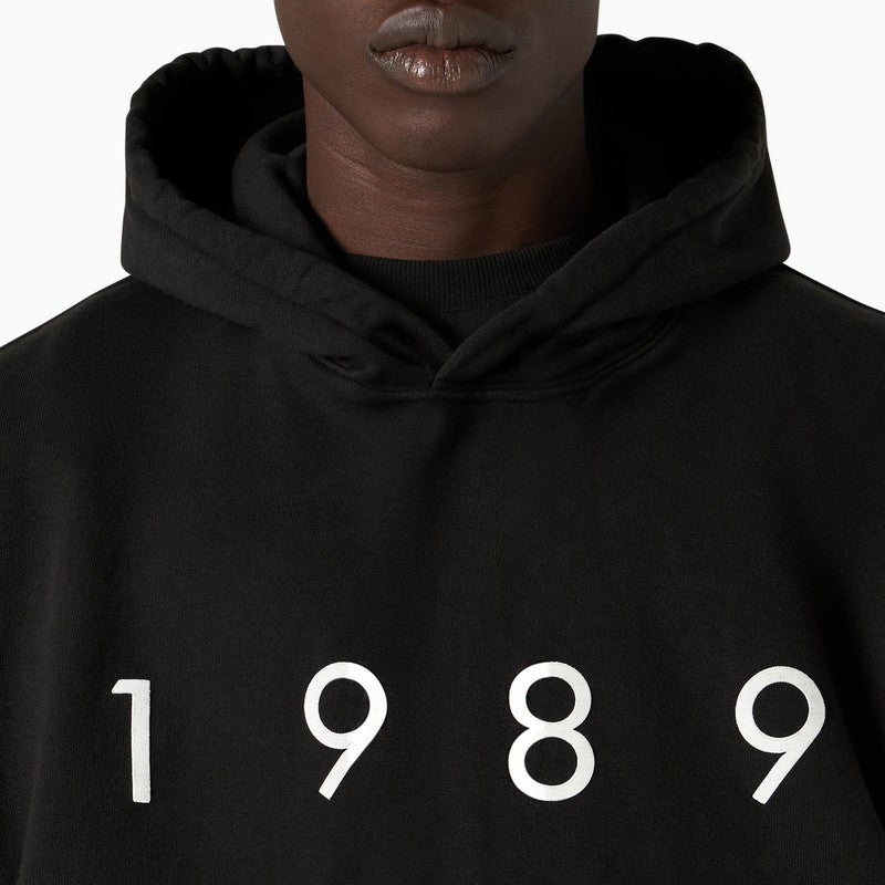 1989 Logo black cotton hoodie
