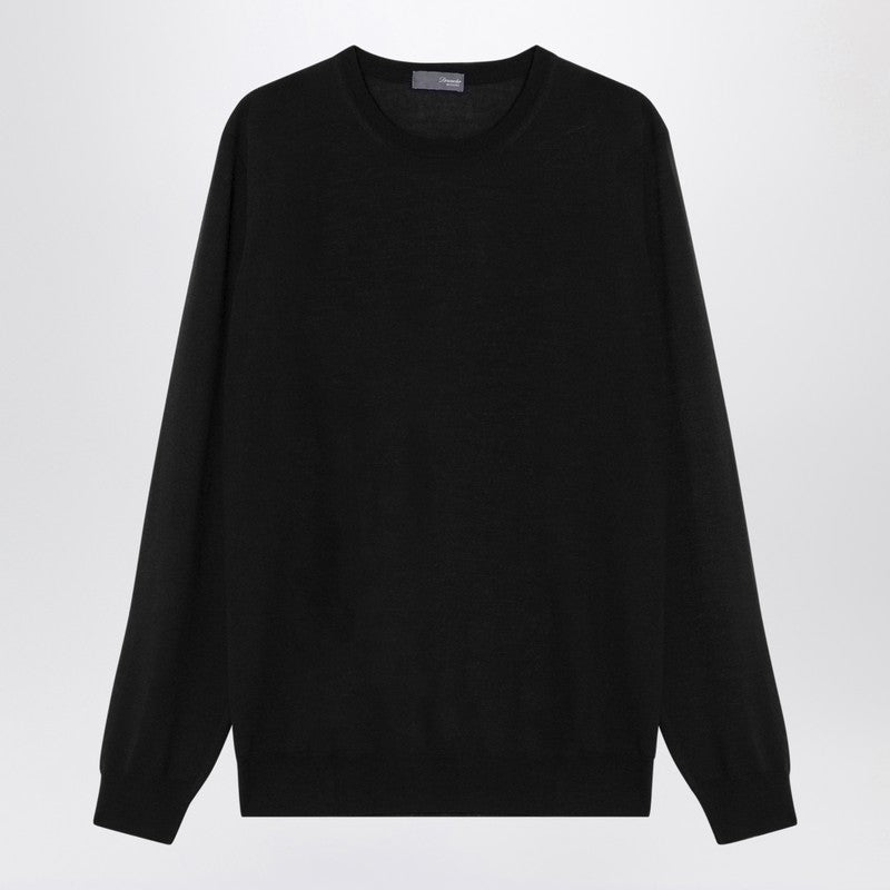 Dark Grey Wool Crew-neck Sweater