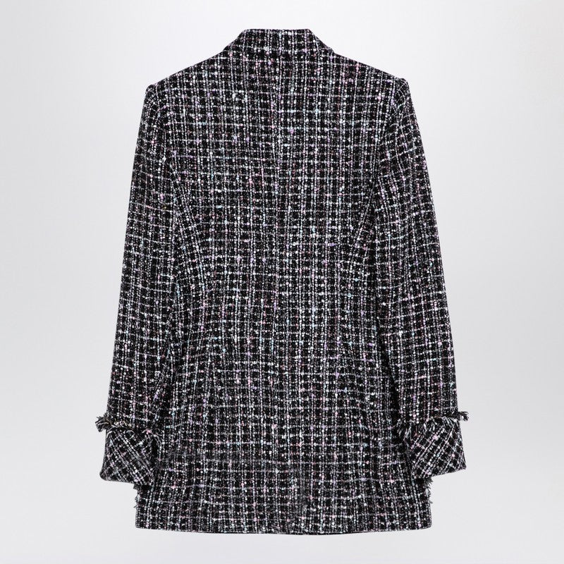 Single-breasted tweed blazer dress