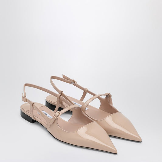 Scarpa Didi Flat Nude In Patent Leather