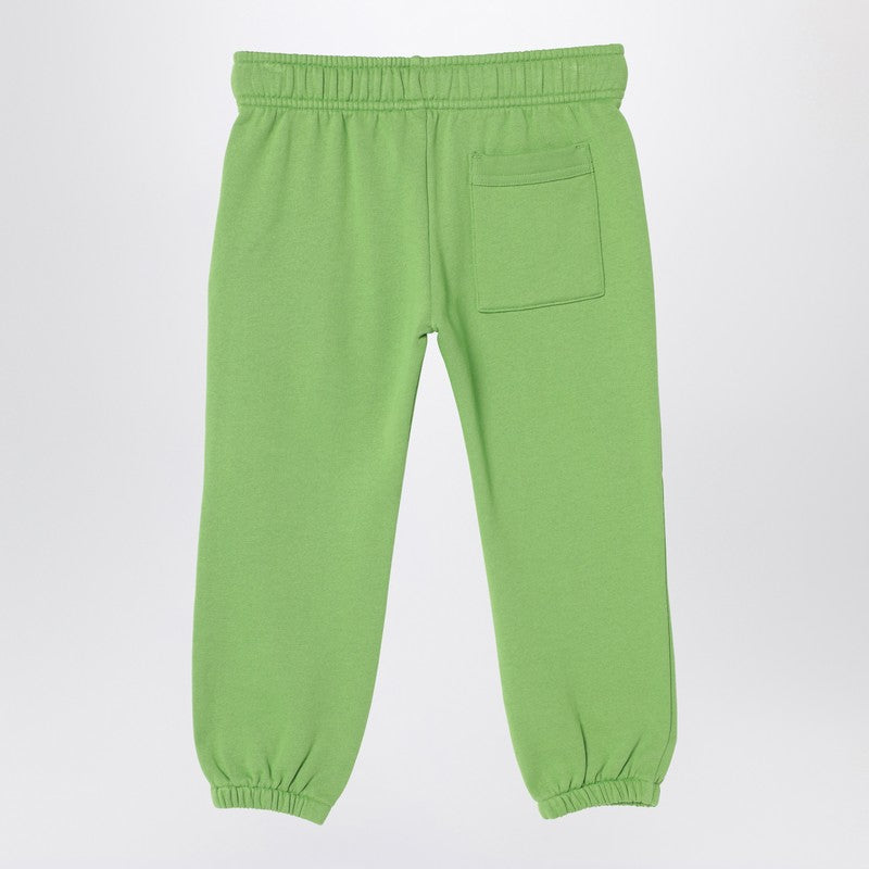 Green Jogging Trousers With Small Logo Patch