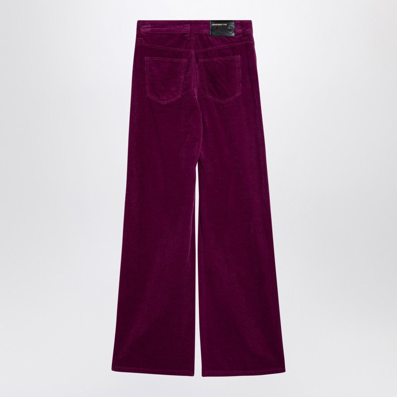 Purple Corduroy Palazzo Trousers