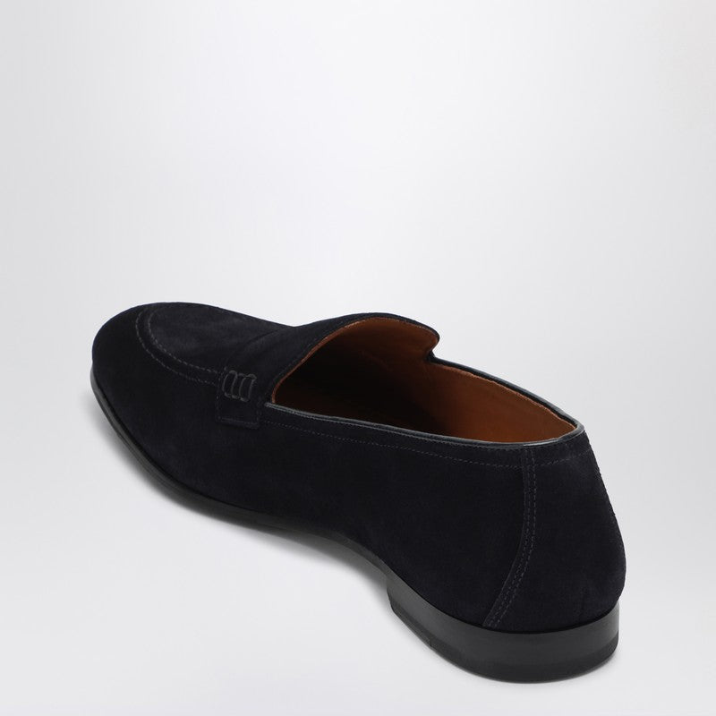 Penny Loafers In Dark Brown Suede