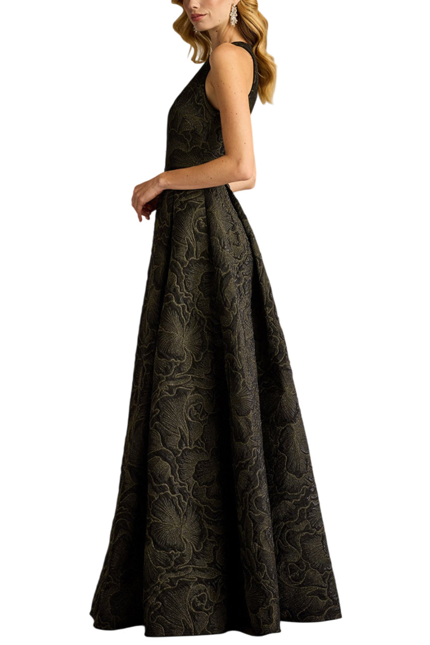 DARANA FLORAL JACQUARD GOWN