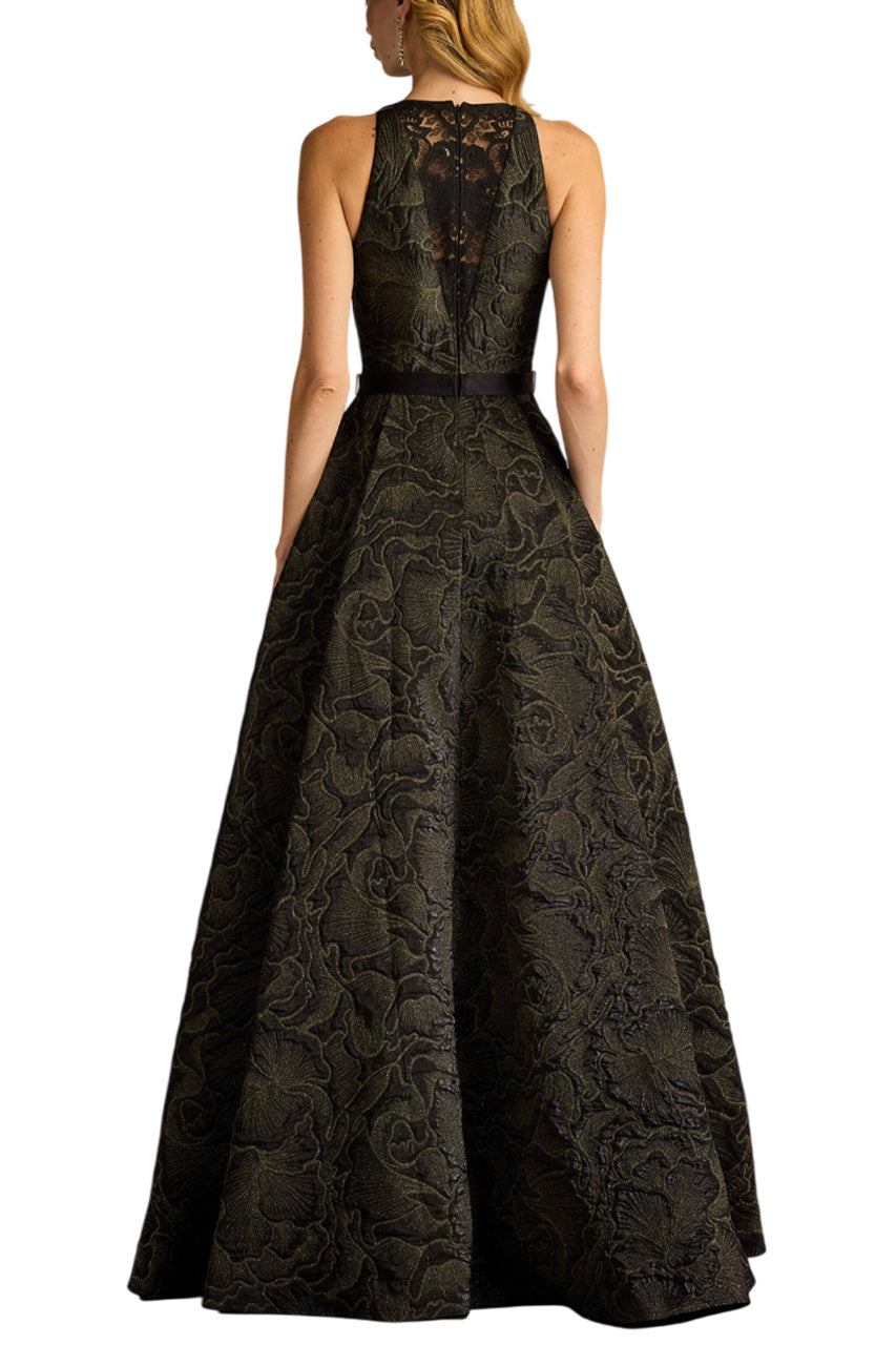 DARANA FLORAL JACQUARD GOWN