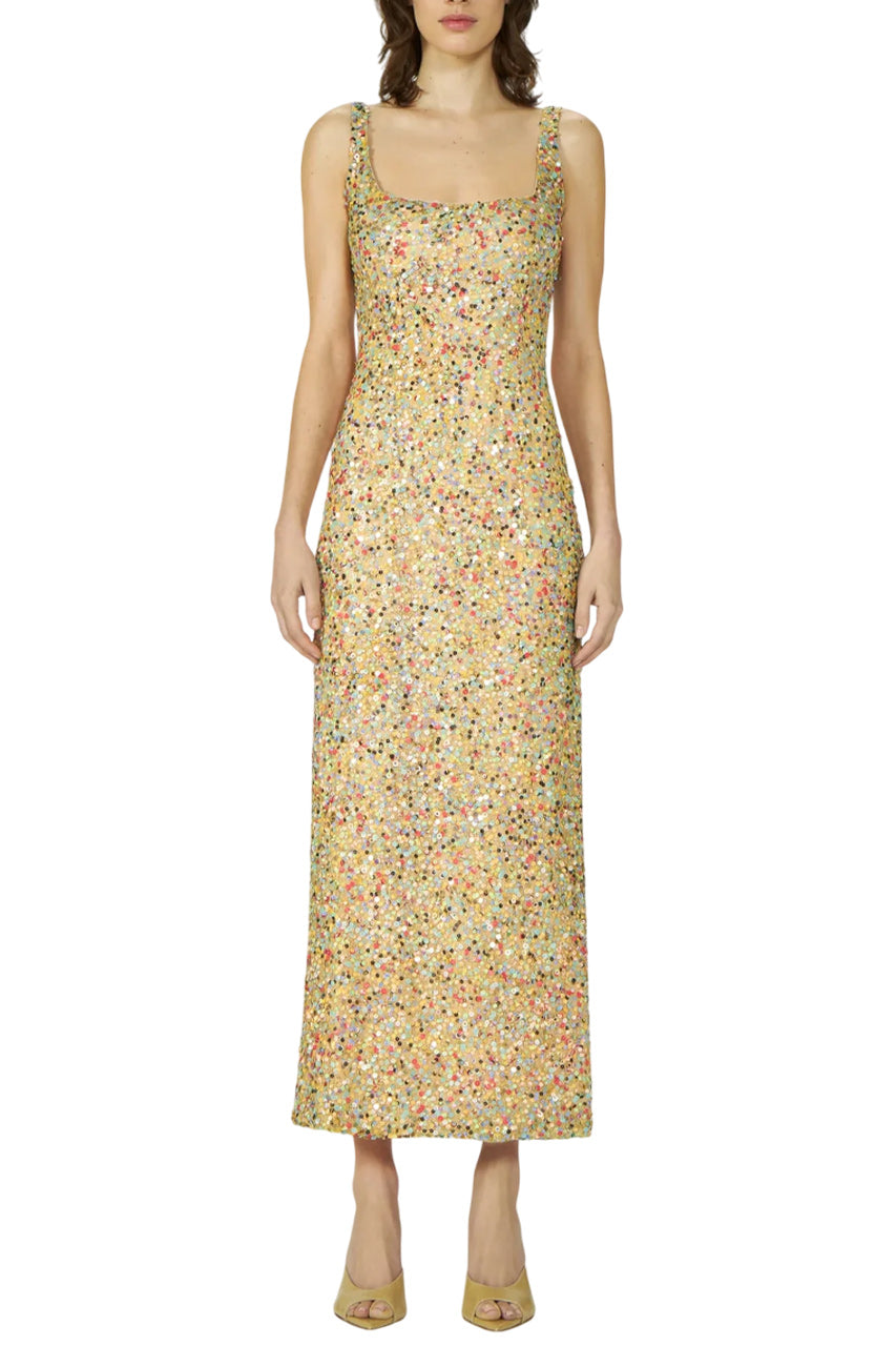 DASHA SEQUIN MEDLEY DRESS